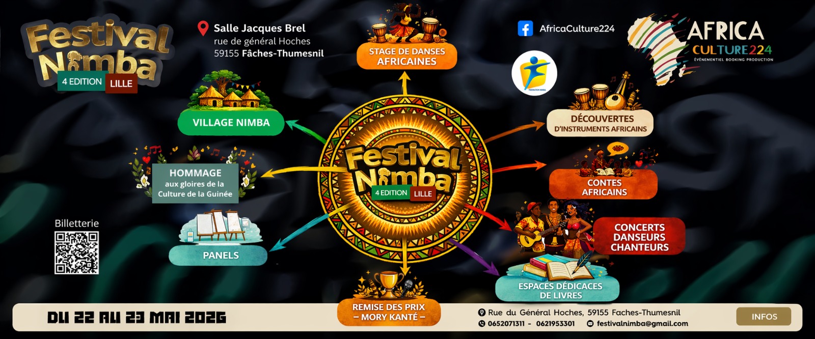 Affiche Festival Nimba 4ème Édition 2026